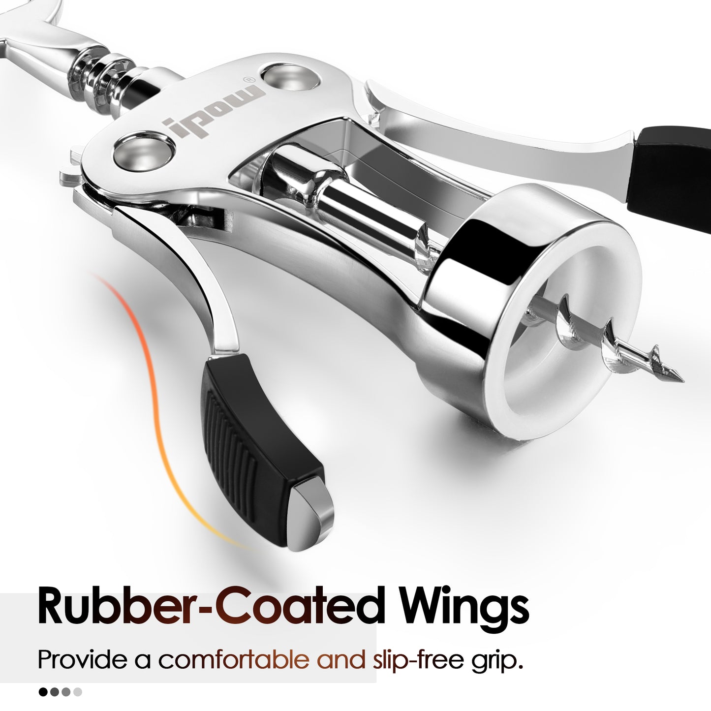 IPOW Zinc Alloy Wine Bottle Opener - Silver